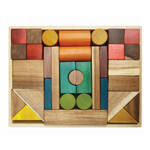 QToys: Wooden Blocks, Natural Colours