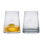 Anton Studio Empire Tumblers, Clear, Set of 2