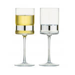 Anton Studio Soho Wine Glasses, Silver, Set of 2