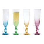 Anton Studio Swirl Champagne Flutes, Set of 4