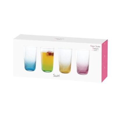 Anton Studio Swirl Hiball Tumblers, Set of 4 - Image 8