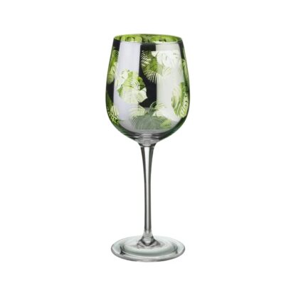 Artland Tropical Leaves Wine Glasses, Set of 2 - Image 2