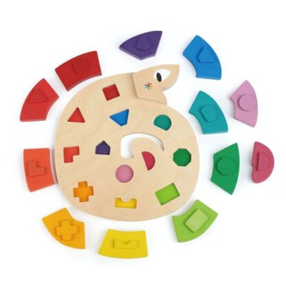 Tender Leaf Toys: Colour Me Happy Worm Puzzle - Image 4