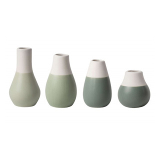 Räder Mini Vases, Pastel Green, Set of 4