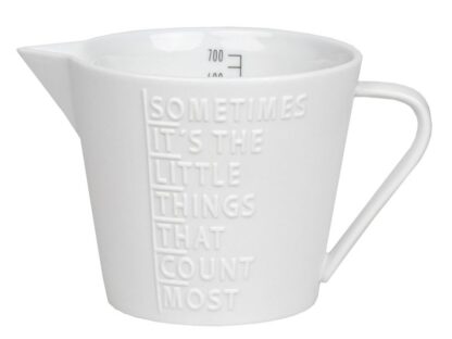 Räder Porcelain Measuring Jug, Do Small Things, 700ml - Image 2