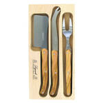 Verdier Cheese Set, Olive Wood
