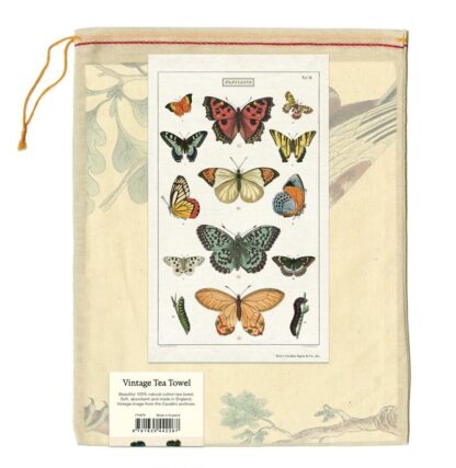 Cavallini & Co Vintage Tea Towel: Butterflies - Image 2