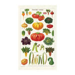 Cavallini & Co Vintage Tea Towel: Vegetable Garden