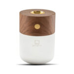 Gingko Smart Diffuser Lamp, Walnut