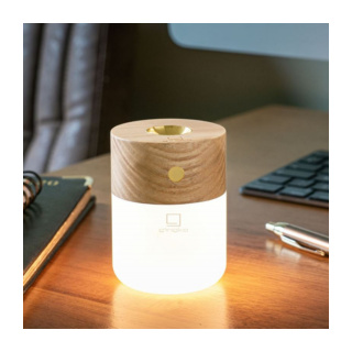 Gingko Smart Diffuser Lamp, White Ash