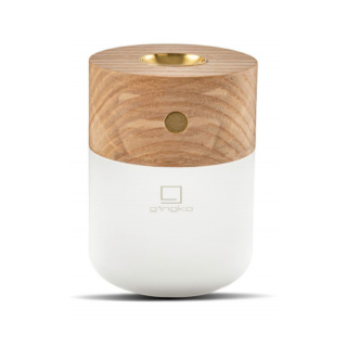 Gingko Smart Diffuser Lamp, White Ash