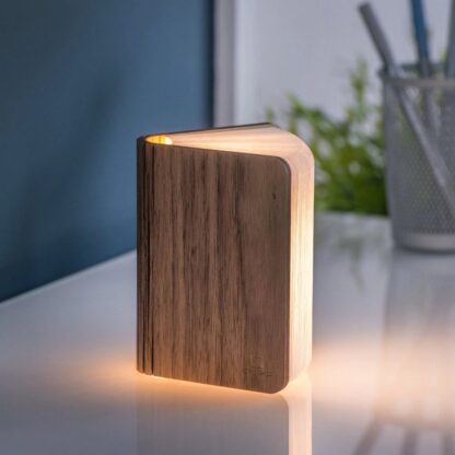 Gingko Smart LED Booklight, Mini, Walnut - Image 3