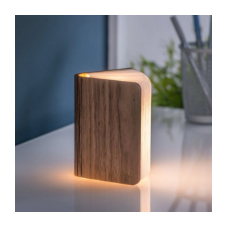 Gingko Smart LED Booklight, Mini, Walnut