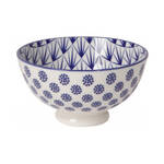 Now Designs Stamped Bowl, Blue Dots, Set of 2