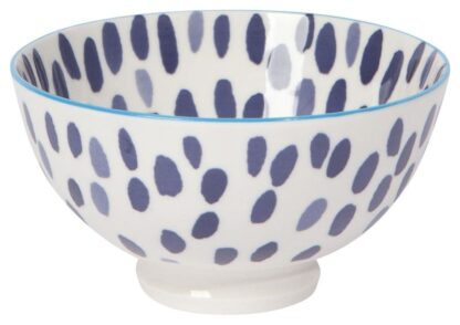 Now Designs Stamped Bowl, Blue Spots, Set of 2 - Image 2