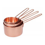 Now Designs Steel Measuring Cups, Rose Gold, Set of 4