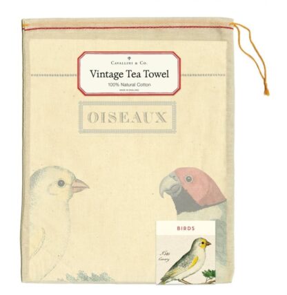 Cavallini & Co Vintage Tea Towel: Birds - Image 2
