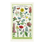Cavallini & Co Vintage Tea Towel: Pollinator Garden
