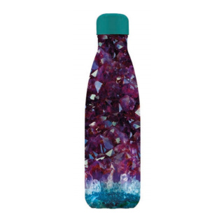 Museums & Galleries Stainless Steel Drinks Bottle, 500ml, Amethyst Specimen