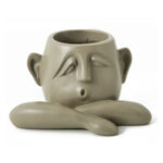 Planter: Three's Company Face - The Beige One