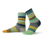 Solmate Socks:  Adult Crew Socks, Aloe, Large