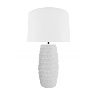Table Lamp: Artichoke Lamp B&S White 35x58cm