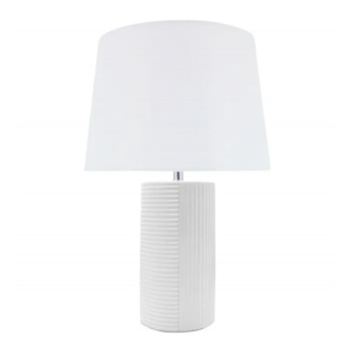 Table Lamp: Bi-Way Lamp B&S White, 17x33 cm