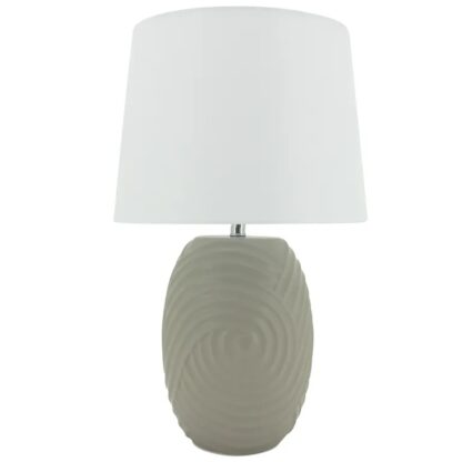 Table Lamp: Swirling Lamp B&S Taupe, 33x52.5cm - Image 2