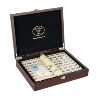 Dal Rossi Italy Mahjong in Mahogany Finish Case, 29cm