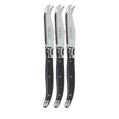 Verdier Cheese Knife Fromagette, Black, Set of 3 - Image 2