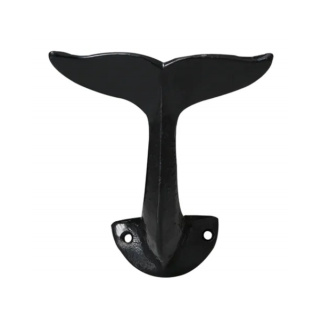 Cast Iron Hooks: Whale Tail, Set of 2