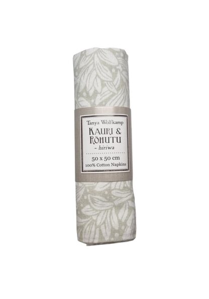 Wolfkamp & Stone Cotton Napkin, Kauri Silver, Set of 2 - Image 3
