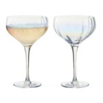 Anton Studio Palazzo Champagne Saucers, Set of 2