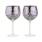 Artland Filigree Gin Glasses, Lilac, Set of 2