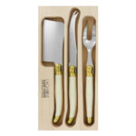 Verdier Cheese Set, Ivory & Brass