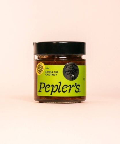 Pepler's Chutney: Lime & Fig 240g - Image 2
