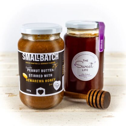 Small Batch Peanut Butter stirred with Rewarewa Honey 380g - Image 2