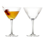 Anton Studio Empire Cocktail Glasses, Clear, Set of 2