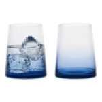 Anton Studio Empire Blue Tumblers, Set of 2