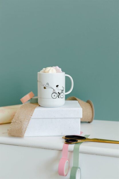 Räder Porcelain Mug, Biking - Image 2