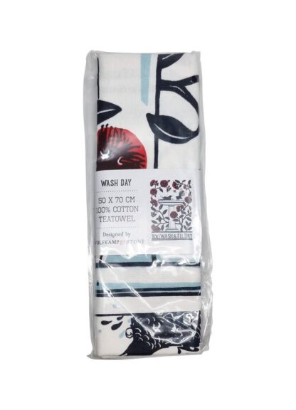 Wolfkamp & Stone Tea Towel, Wash Day, Set of 2 - Image 2