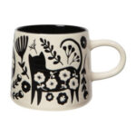 Danica Studio Ceramic Imprint Mug, Catbloom