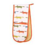 Dexam Double Oven Glove, Recycled Cotton, Mr Fox 10th Anniversary, LIMITED EDITION