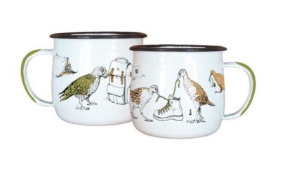 Wolfkamp & Stone Enamel Mugs, Birds, Set of 2 - Image 2