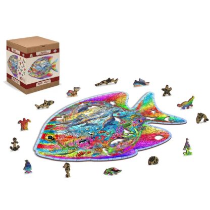 Wooden City Wooden Puzzle: Magic Fish, 250pc - Image 7