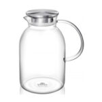 Wilmax Jug with Stainless Steel Lid, Thermo-glass, Urn, 2100ml
