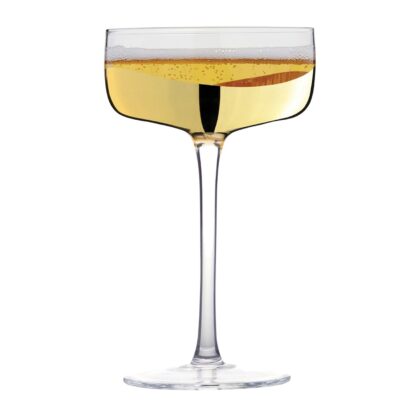 Anton Studio Wave Champagne Saucers, Gold, Set of 2 - Image 4