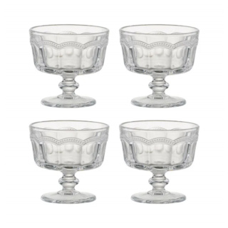 Artland Pearl Ridge Trifle Bowls, Mini, Set of 4