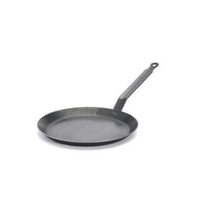 De Buyer Steel Pancake Pan, Blue Steel, 24cm - Image 6