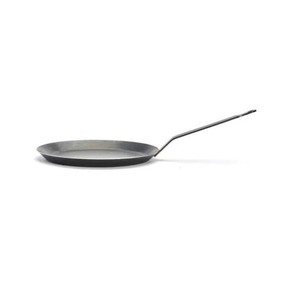 De Buyer Steel Pancake Pan, Blue Steel, 24cm - Image 5